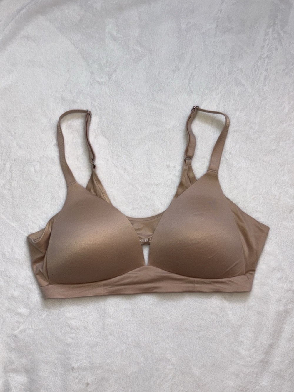 Aerie Sunnie Wireless Lightly Lined Bra Tan Size 34C